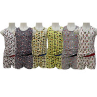 Set Overall print met boxer