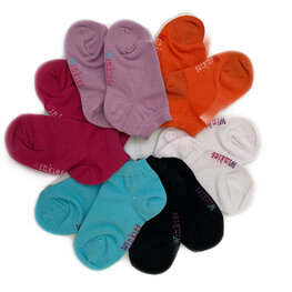 meisjes sneakersokken effen