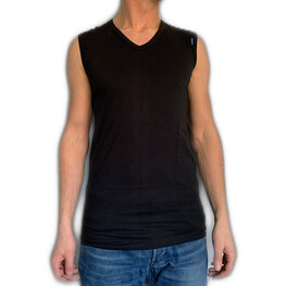 mouwloos t-shirt mannen zwart