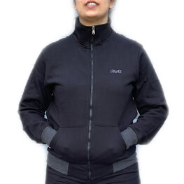 dames jogging vest zwart