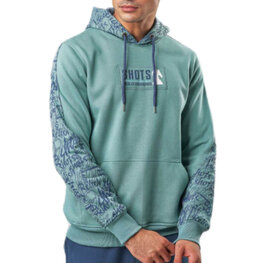 embrator mannen hoodie zeegroen