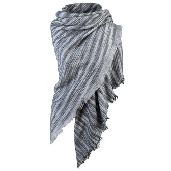 sjaal colour stripes grijs