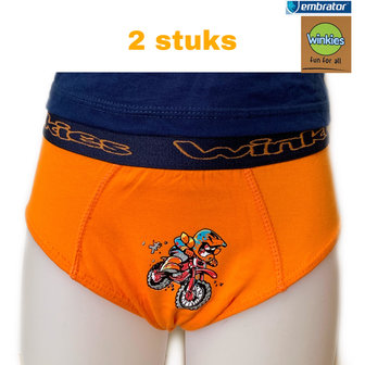 jongens slip met opdruk