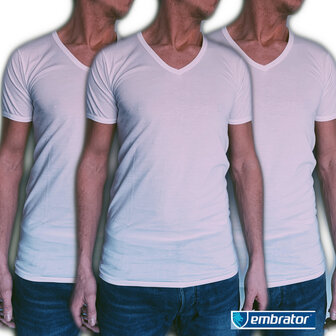 embrator 3-pack mannen t-shirt invisible