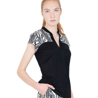 func factory dames polo zebra print