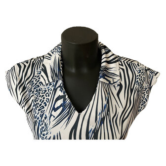 dames polo zebra print