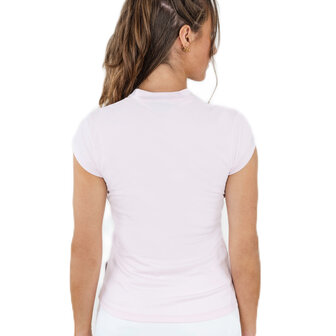 dames polo soft pink