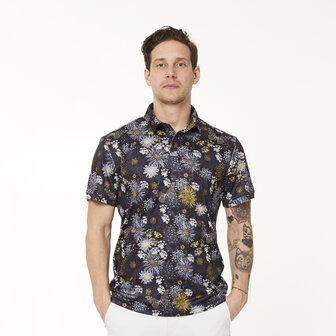 func factory mannen polo bloemen print