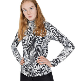 zwarte zebra longsleeve