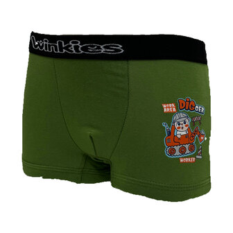 jongens boxershort groen