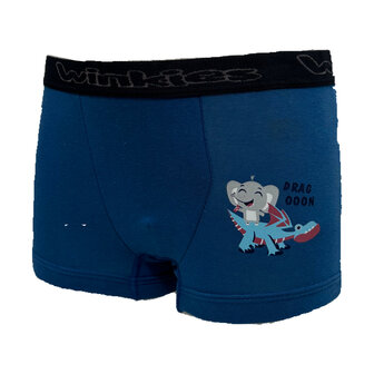 jongens boxer blauw