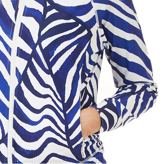 blauwe zebra jasje