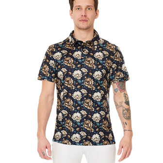 mannen polo bloemen