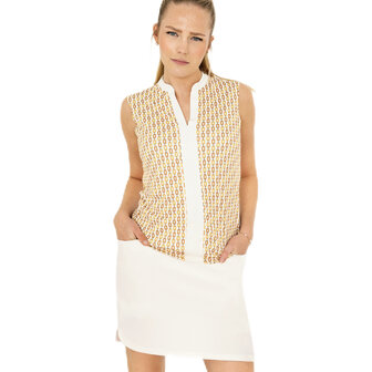 func factory dames top gold print