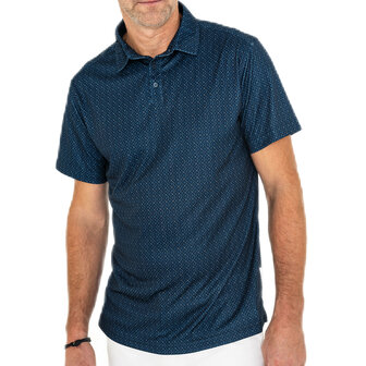 func factory mannen polo golfclub donkerblauw