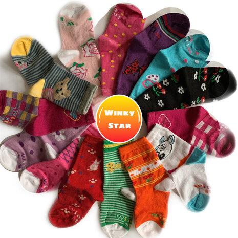 kleurrijke meisjes sokken