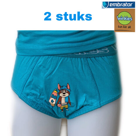 jongens slip met opdruk
