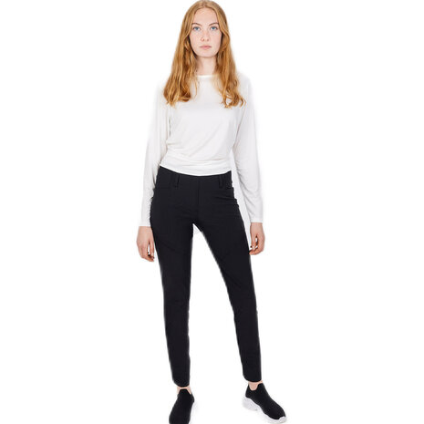 zwarte pull-on broek