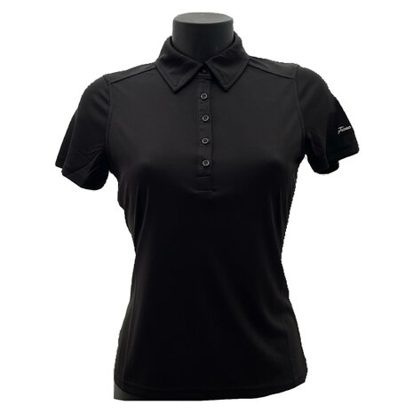 dames polo zwart