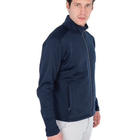 mannen fleece jasje blauw