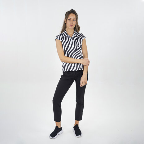 zebra print dames polo