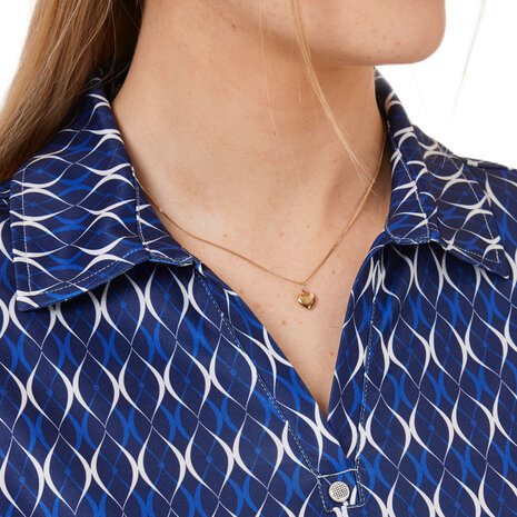 dames top blauw
