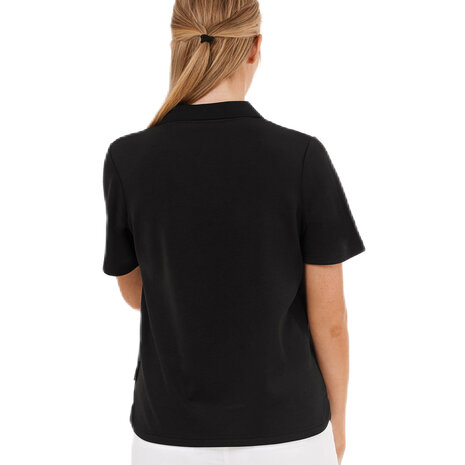 dames polo zwart