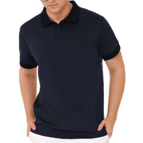 func factory mannen polo  niel donkerblauw