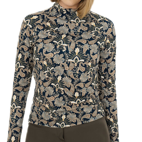 func factory dames longsleeve dark paisley