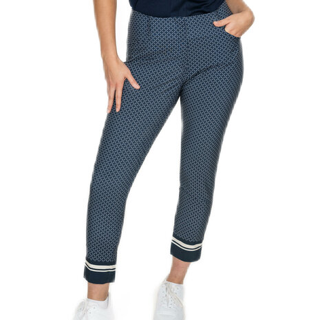 func factory dames broek kelly navy romb