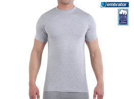 Embrator heren T-shirt ronde hals licht grijs gemêleerd