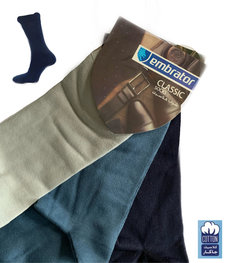 Embrator 3-pack Klassieke mannen Sokken blauw mix