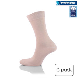 Embrator 3-pack Klassieke mannen Sokken beige
