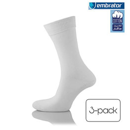 Embrator 5-pack Klassieke mannen Sokken wit