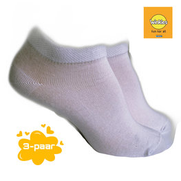 Jongens sneakersokken 3-paar wit