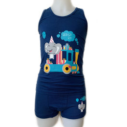 Embrator Jongens Ondergoed setje Birthday Boy donkerblauw 92 t/m 122