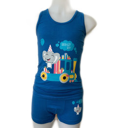 Embrator Jongens ondergoed setje Birthday Boy kobalt blauw 92 t/m 122