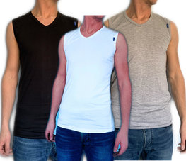 Mannen Tank-Top met V-hals mix 3 kleuren Mannen Tank-Top met V-hals mix 3 kleuren