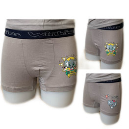 Embrator 2-pack Jongens Boxershort Bo en Summer grijs 104 t/m 116
