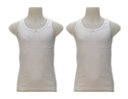 Embrator 2-stuks meisjes Hemdje wit 92 t/m 164