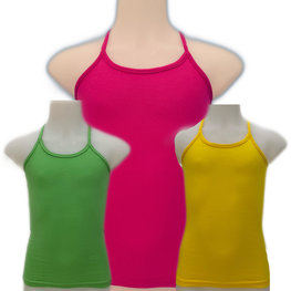 Embrator meisjes Spaghetti Hemdje 3-stuks appelgroen-geel-fuchsia 92 t/m 164