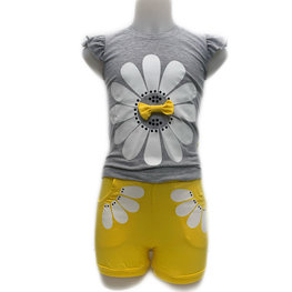 Embrator meisjes Zomersetje Flower geel 86 t/m 128