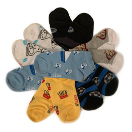 Jongens sneakersokken 6-paar met design mix Alle maten