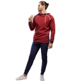 Embrator mannen Joggingpak donkerrood/blauw M