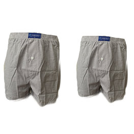 Embrator 2-stuks mannen Boxershort geweven katoen wit/grijs/zwart