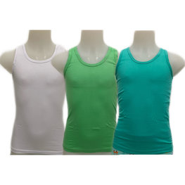 Embrator jongens Hemdjes 3-stuks wit/zeegroen/groen 98 t/m 146
