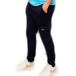Embrator mannen Joggingbroek met cargozak donkerblauw Embrator mannen Joggingbroek met cargozak donkerblauw