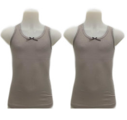 Embrator 2-stuks meisjes Hemdje licht grijs 104 t/m 164