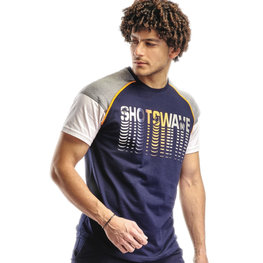 Embrator mannen T-shirt Shotswave donkerblauw Embrator mannen T-shirt Shotswave donkerblauw