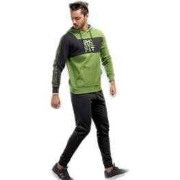 Embrator mannen Joggingpak groen/grijs M